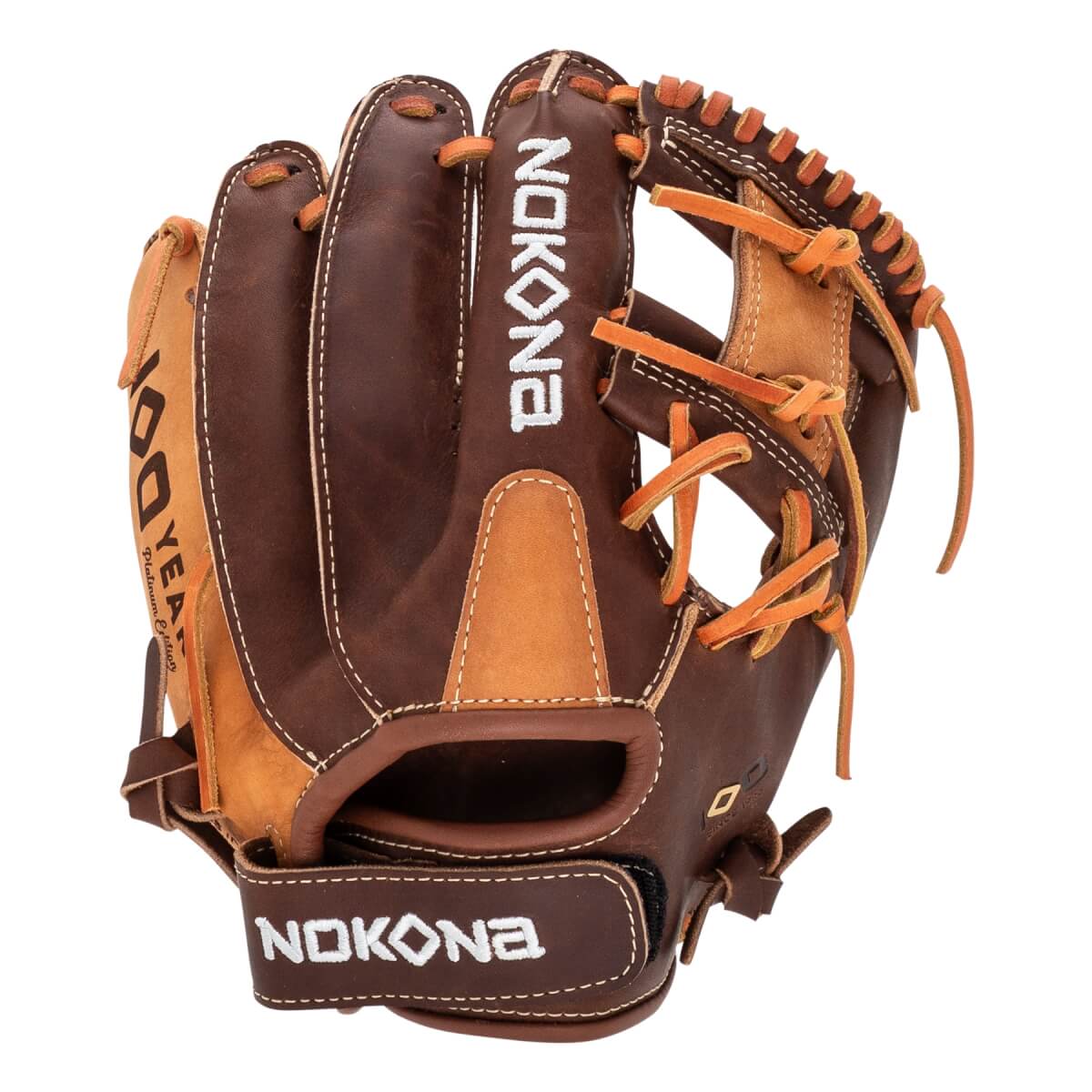 Nokona Alpha Select Platinum EP 11.25'' Youth Fastpitch Softball Glove: PE-S-V200I: Image #467431
