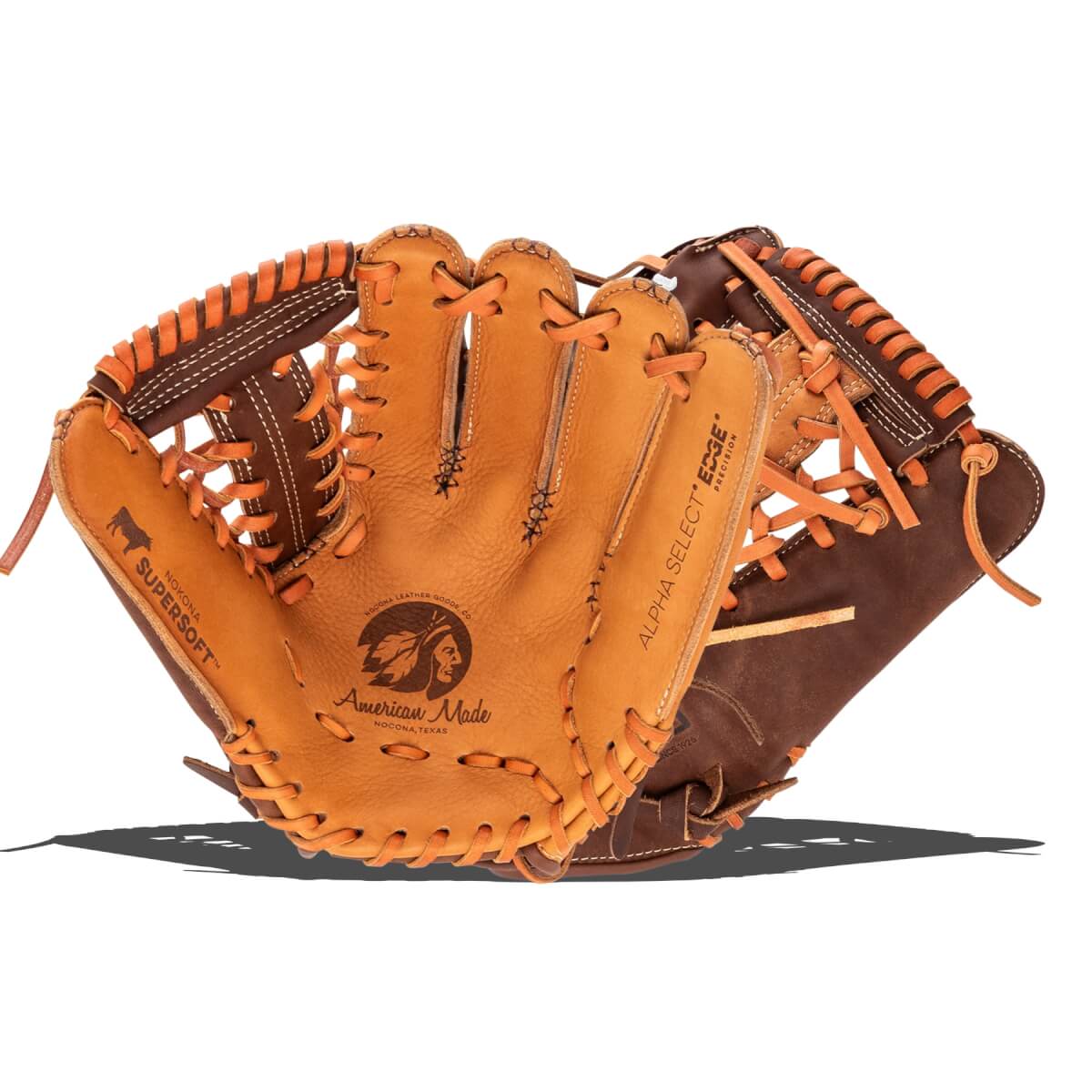 Nokona Alpha Select Platinum EP 12.25'' Youth Baseball Glove: PE-S-600M: Image #465444