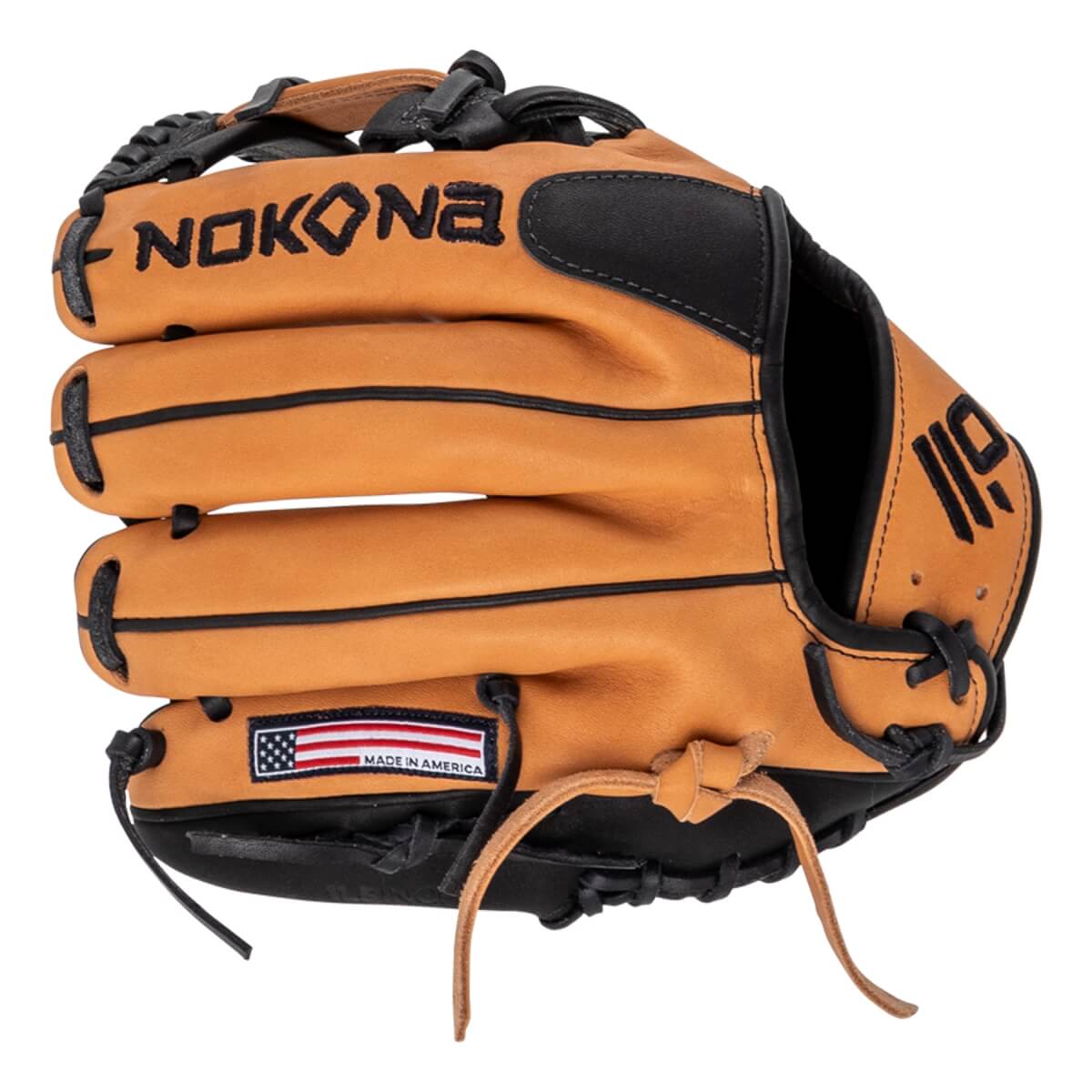 Nokona Alpha Select S-400 11.5" Youth Baseball Glove: S-400I-BLK: Image #455692
