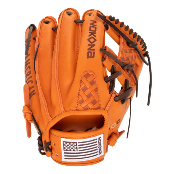 Nokona S1 All American EP Pumpkin Spice 11.25" Baseball Glove: S1-EP200I-PS: Image #462644