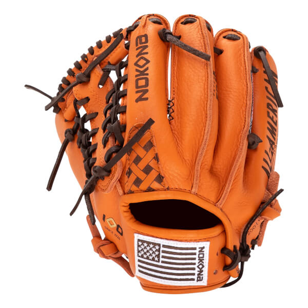 Nokona S1 All American EP Pumpkin Spice 11.25" Baseball Glove: S1-EP200M-PS: Image #465215