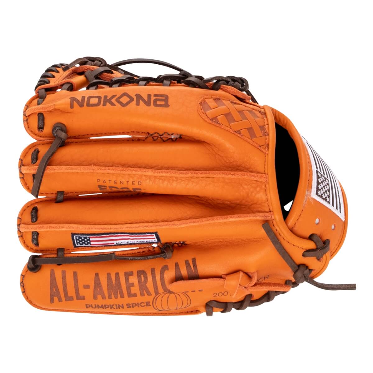Nokona S1 All American EP Pumpkin Spice 11.25" Baseball Glove: S1-EP200M-PS: Image #462610