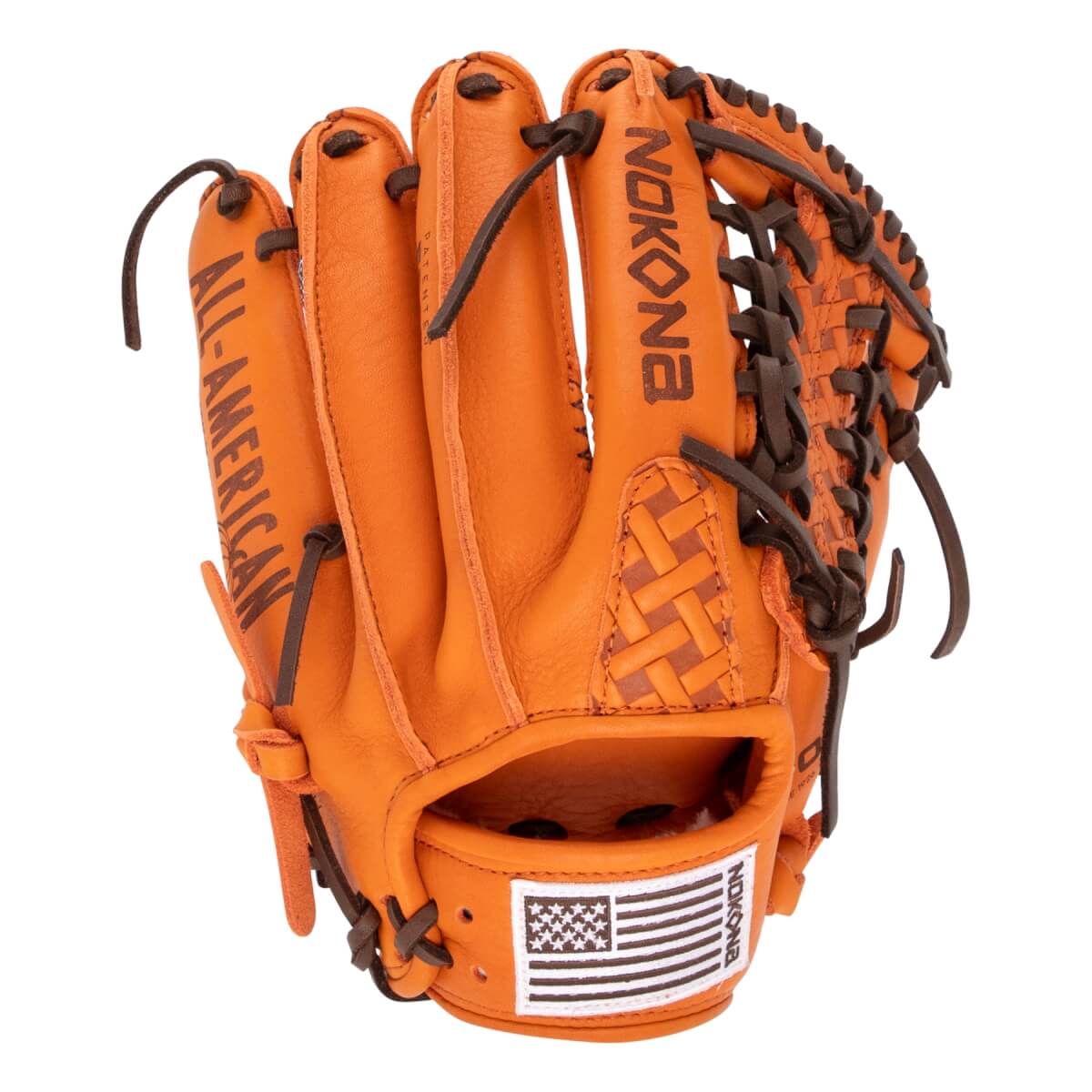 Nokona S1 All American EP Pumpkin Spice 12" Baseball Glove: S1-600M-PS: Image #462636