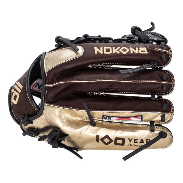 Nokona X2 100 Year Platinum Edition EP 12.50'' Baseball Glove: X2-EP1250M-100YR: Image #466996