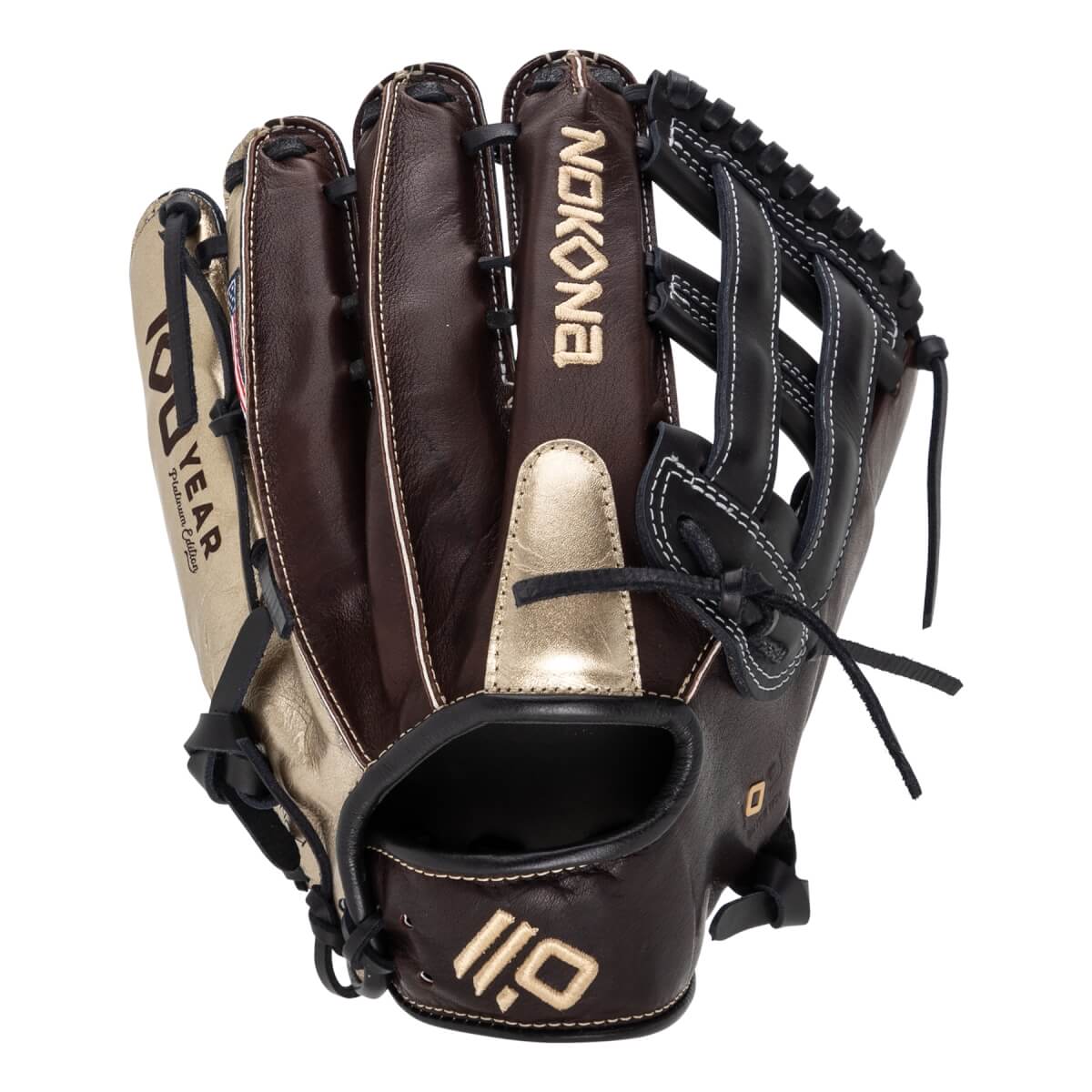 Nokona X2 100 Year Platinum Edition EP 12.75'' Baseball Glove: X2-EP1275H-100YR: Image #467105