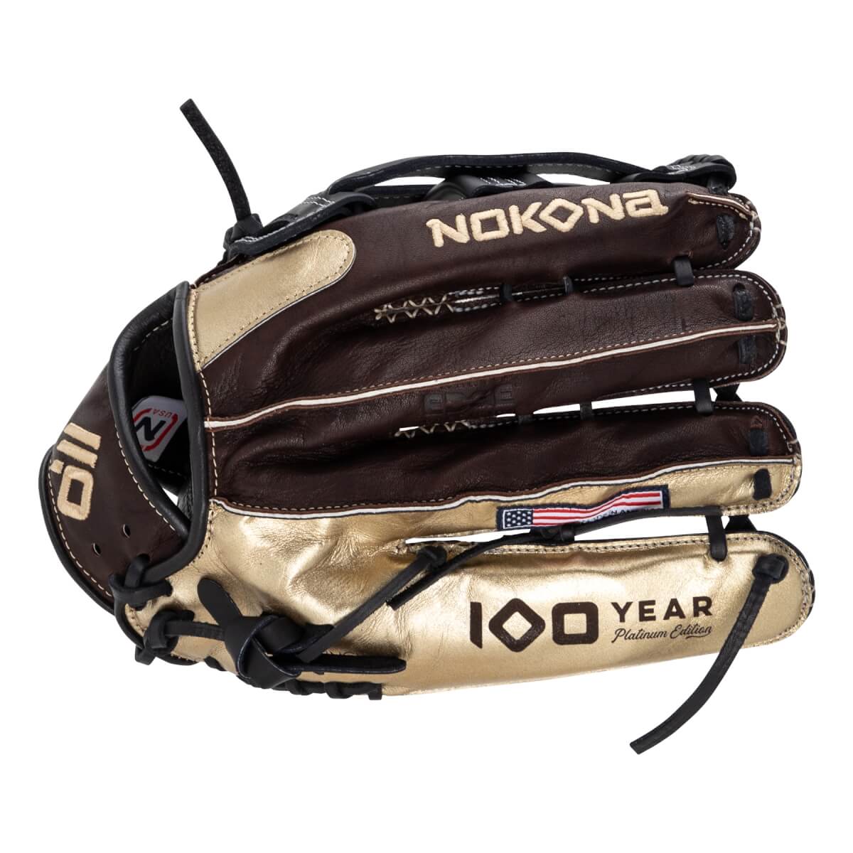 Nokona X2 100 Year Platinum Edition EP 12.75'' Baseball Glove: X2-EP1275H-100YR: Image #467056