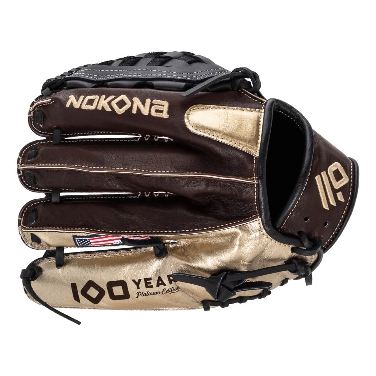 Nokona X2 100 Year Platinum Edition EP 12'' Baseball Glove: X2-EP1200C-100YR: Image #467048