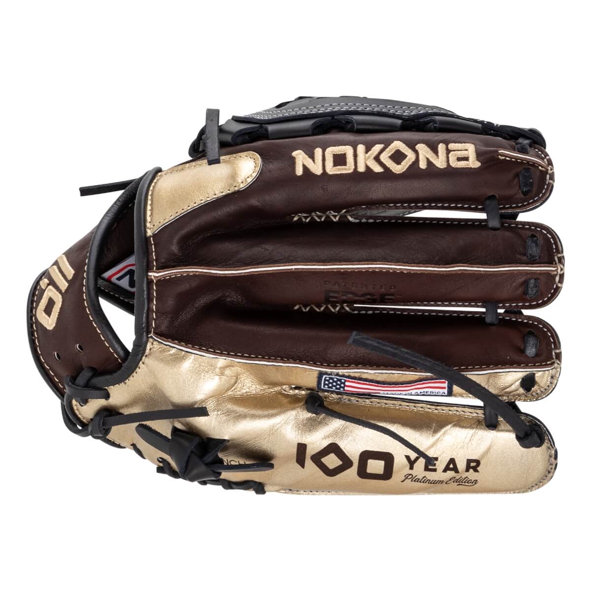 Nokona X2 100 Year Platinum Edition EP 12'' Baseball Glove: X2-EP1200C-100YR: Image #466980