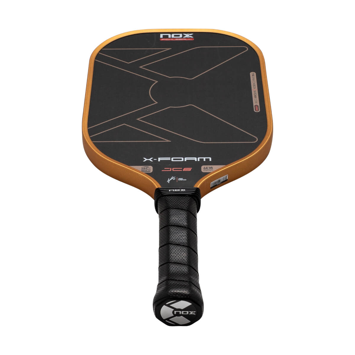 なぎ丸（皮700g＋茎700g） Nox X-Foam JC6 16mm Carbon Fiber Pickleball Paddle | JustPaddles.com