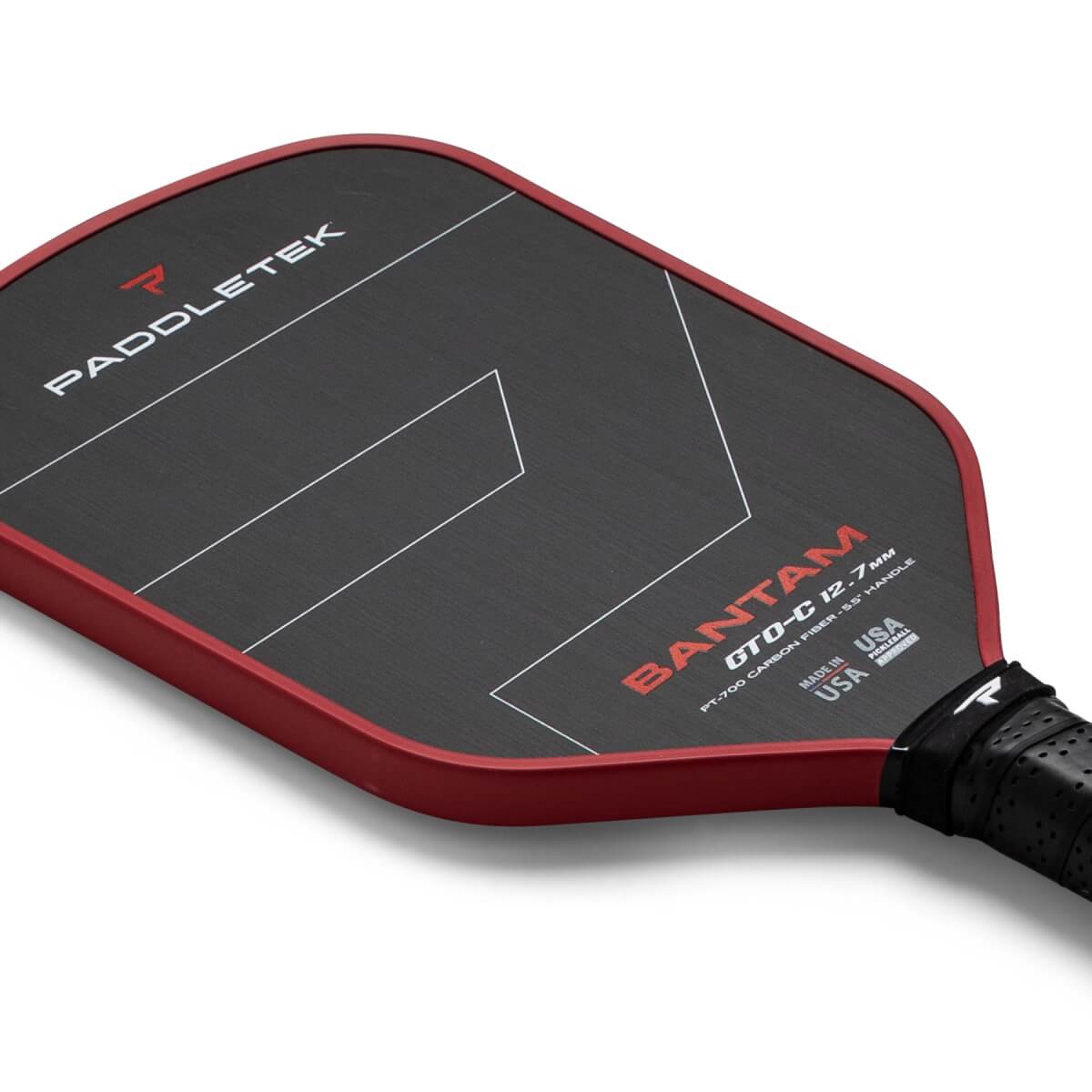 Paddletek Bantam GTO-C 12.7mm Carbon Fiber Pickleball Paddle: Image #458014