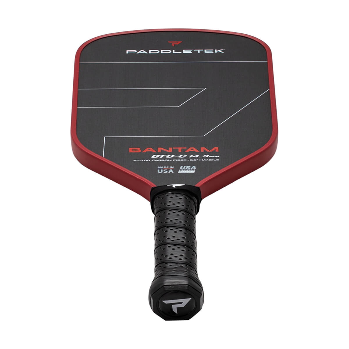 Paddletek Bantam GTO-C 14.3mm Carbon Fiber Pickleball Paddle: Image #458006