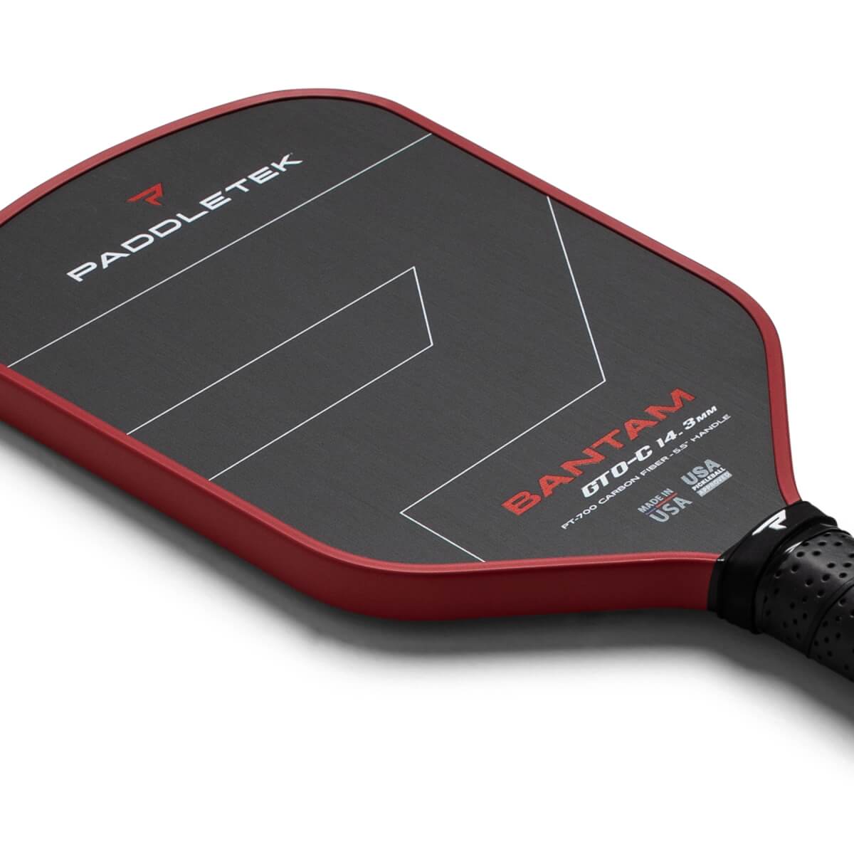 Paddletek Bantam GTO-C 14.3mm Carbon Fiber Pickleball Paddle: Image #458007