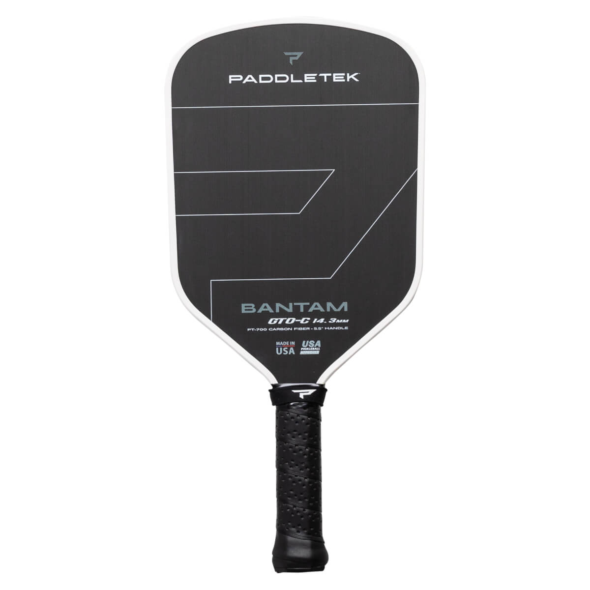 Paddletek Bantam GTO-C 14.3mm Carbon Fiber Pickleball Paddle: Image #458017