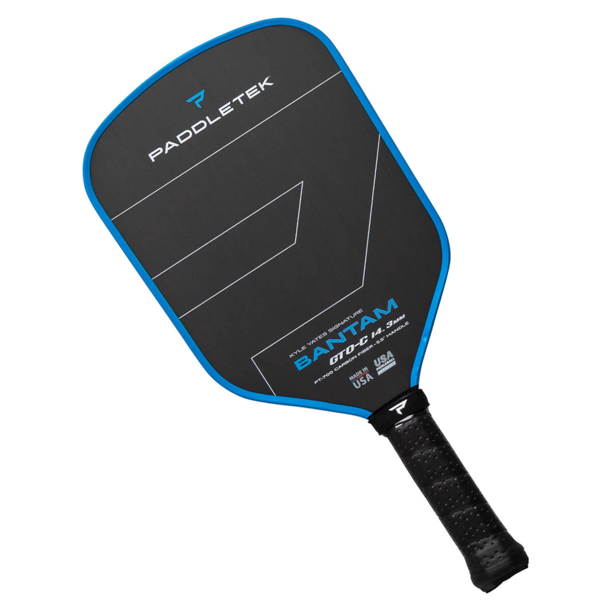 Paddletek Bantam GTO-C 14.3mm Carbon Fiber Pickleball Paddle: Image #457995