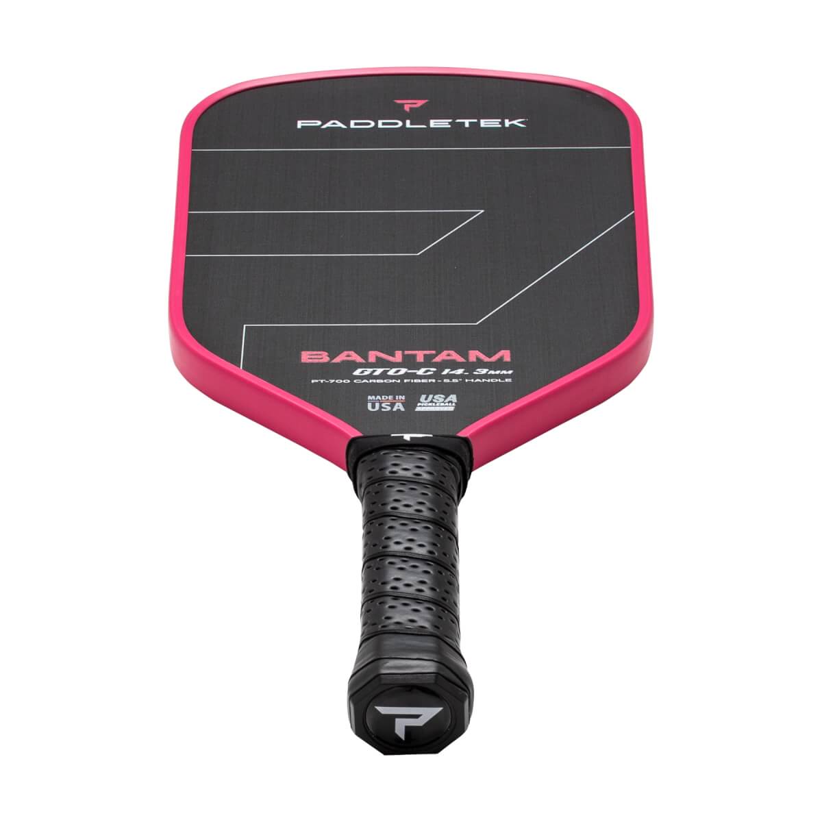 Paddletek Bantam GTO-C 14.3mm Carbon Fiber Pickleball Paddle: Image #458039