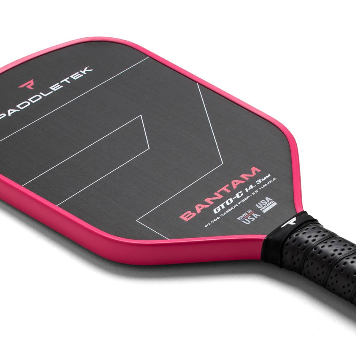 Paddletek Bantam GTO-C 14.3mm Carbon Fiber Pickleball Paddle: Image #458040