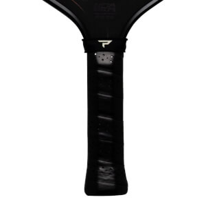 Close-up of the handle showing the black grip, a white "P" logo, and "USA" text.
