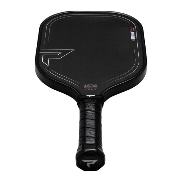 Front view of the black paddle with white outlined "P" logo, "Honeyfoam" text, and "UPA" certification.