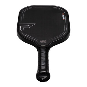 Front view of the black paddle with white outlined "P" logo, "Honeyfoam" text, and "UPA" certification.