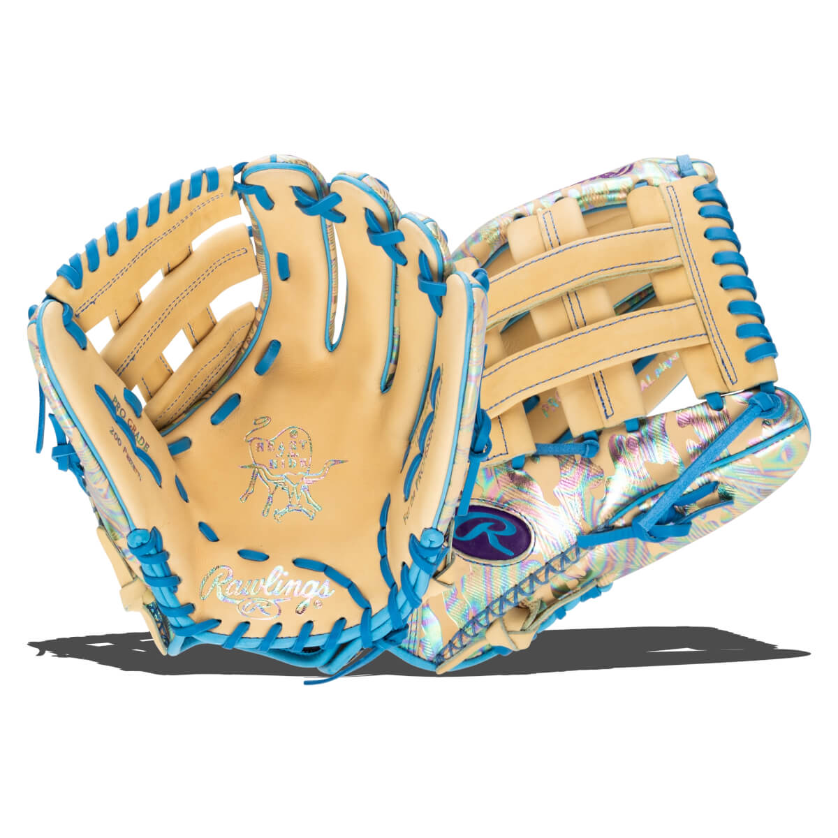 Rawlings レアカラー　ベージュ/ブルー 軟式 HOH® MLB COLOR SYNC [内野手用] サイズ 11.5 | グラブ
