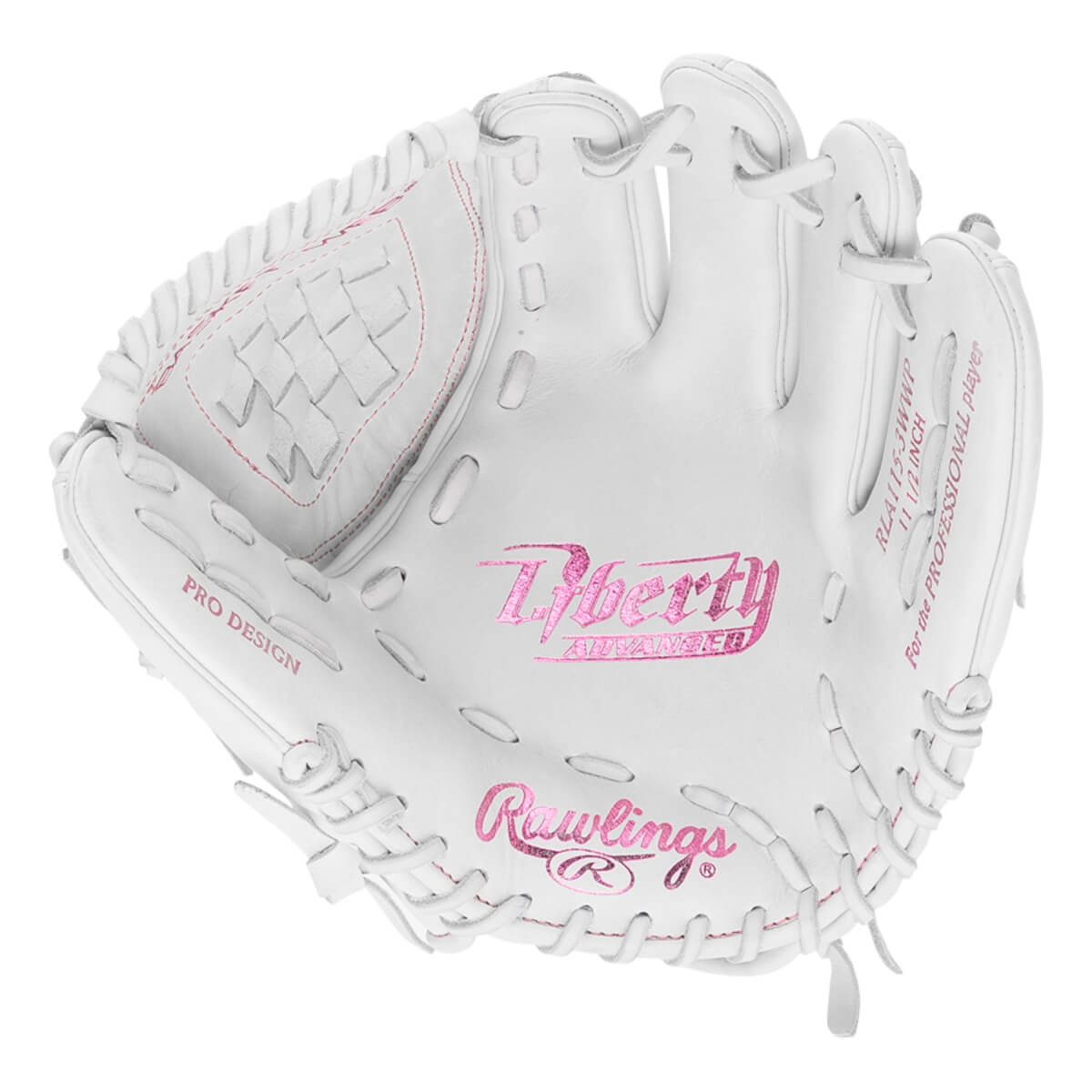 Rawlings Liberty Advanced Color Series 4.0 11.5" Fastpitch Softball Glove: RLA115-3WWP: Image #458105