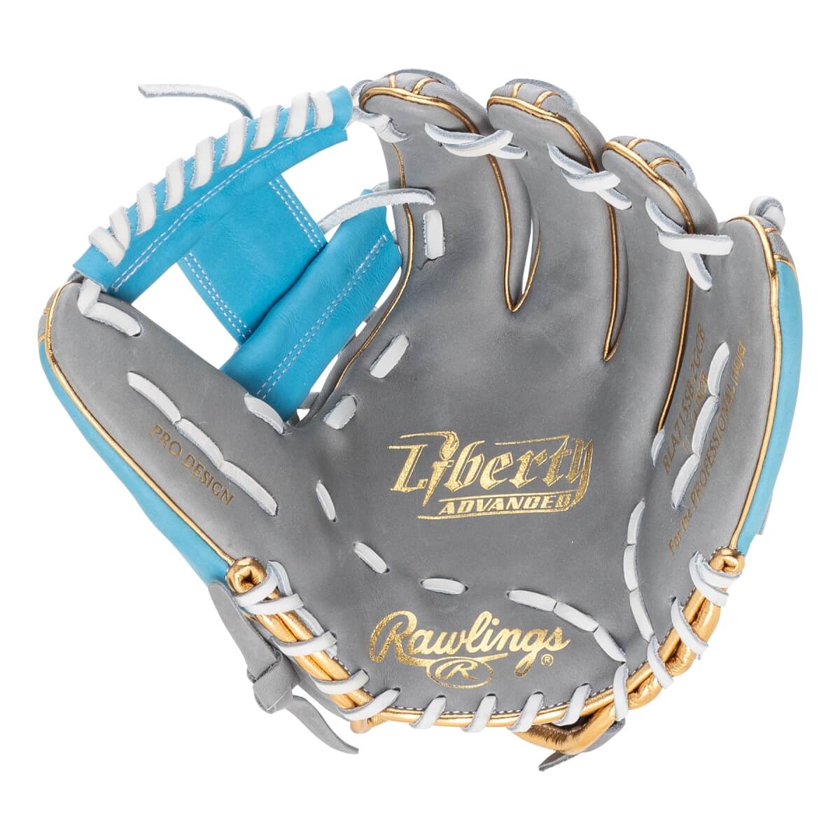 Rawlings Liberty Advanced Color Series 4.0 11.75" Fastpitch Softball Glove: RLA715SB-2GCB: Image #464425