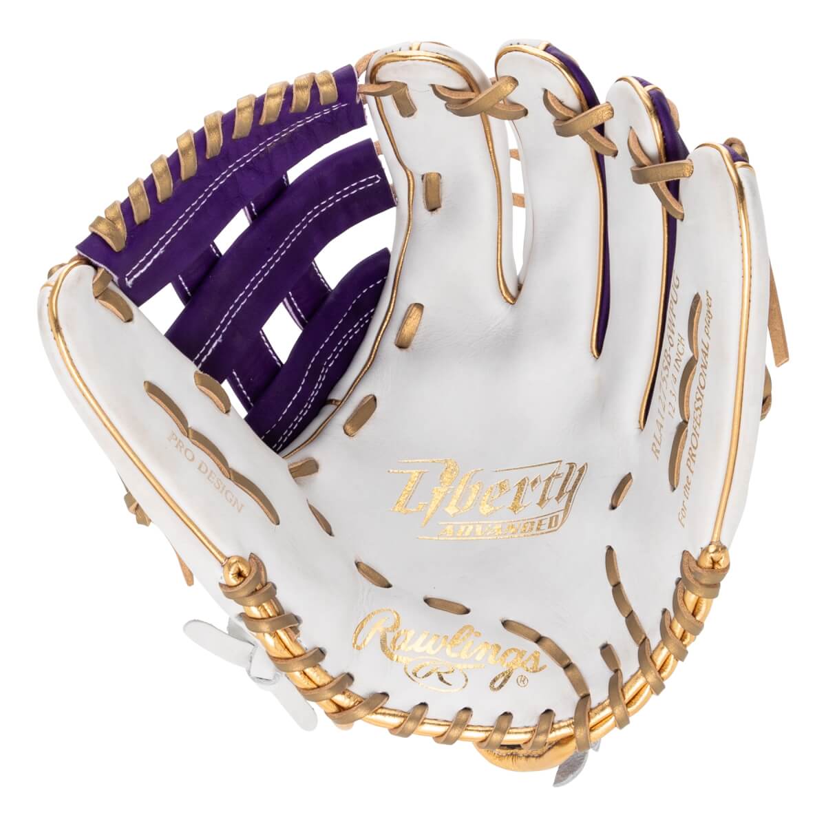 Rawlings Liberty Advanced Color Series 4.0 12.75" Fastpitch Softball Glove: RLA1275-6WPUG: Image #464890