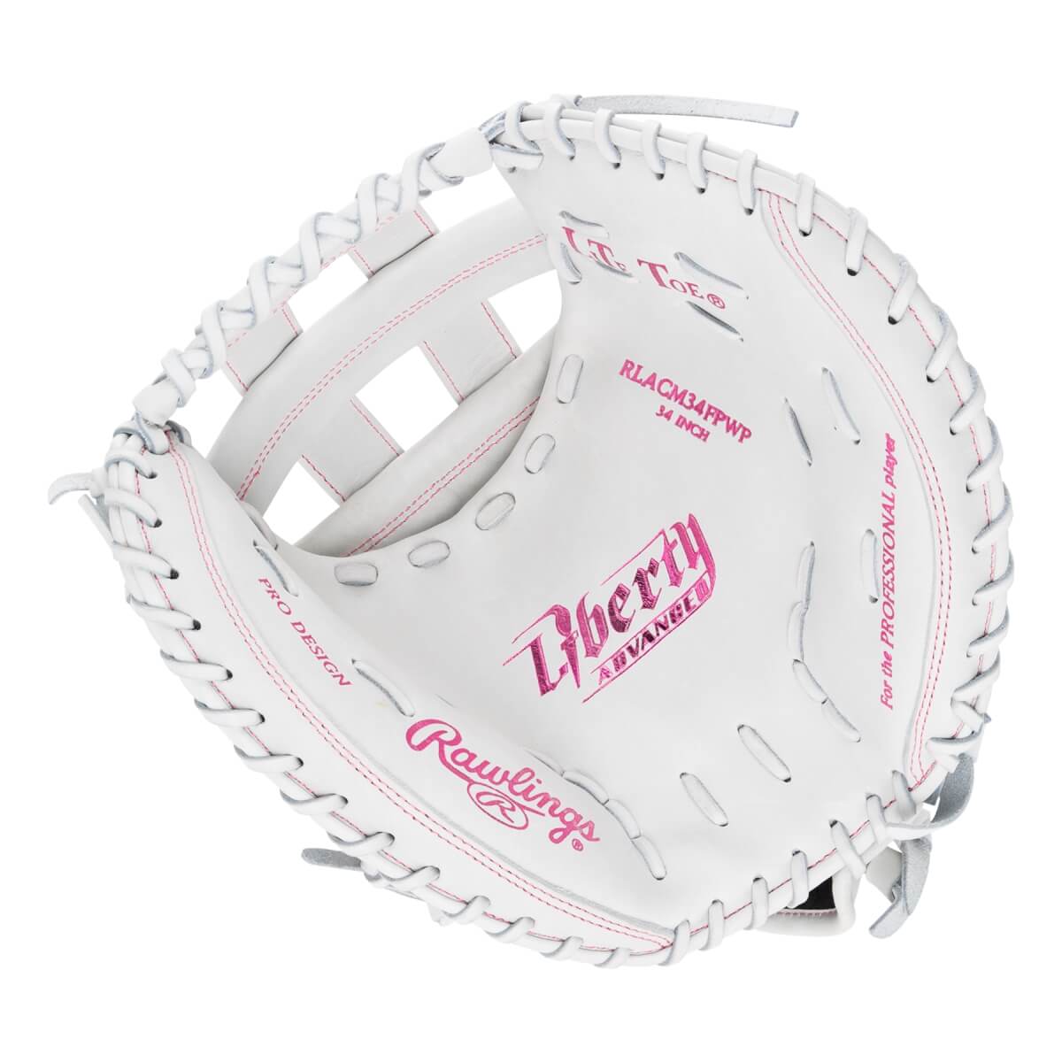 Rawlings Liberty Advanced Color Series 4.0 34" Fastpitch Softball Catcher's Mitt: RLACM34FPWP: Image #464843