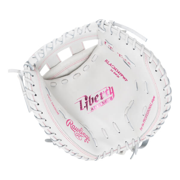 Rawlings Liberty Advanced Color Series 4.0 34" Fastpitch Softball Catcher's Mitt: RLACM34FPWP: Image #464847