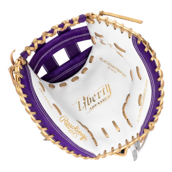 Rawlings Liberty Advanced Color Series 4.0 34" Fastpitch Softball Catcher's Mitt: RLACM34FPWPUG: Image #464457