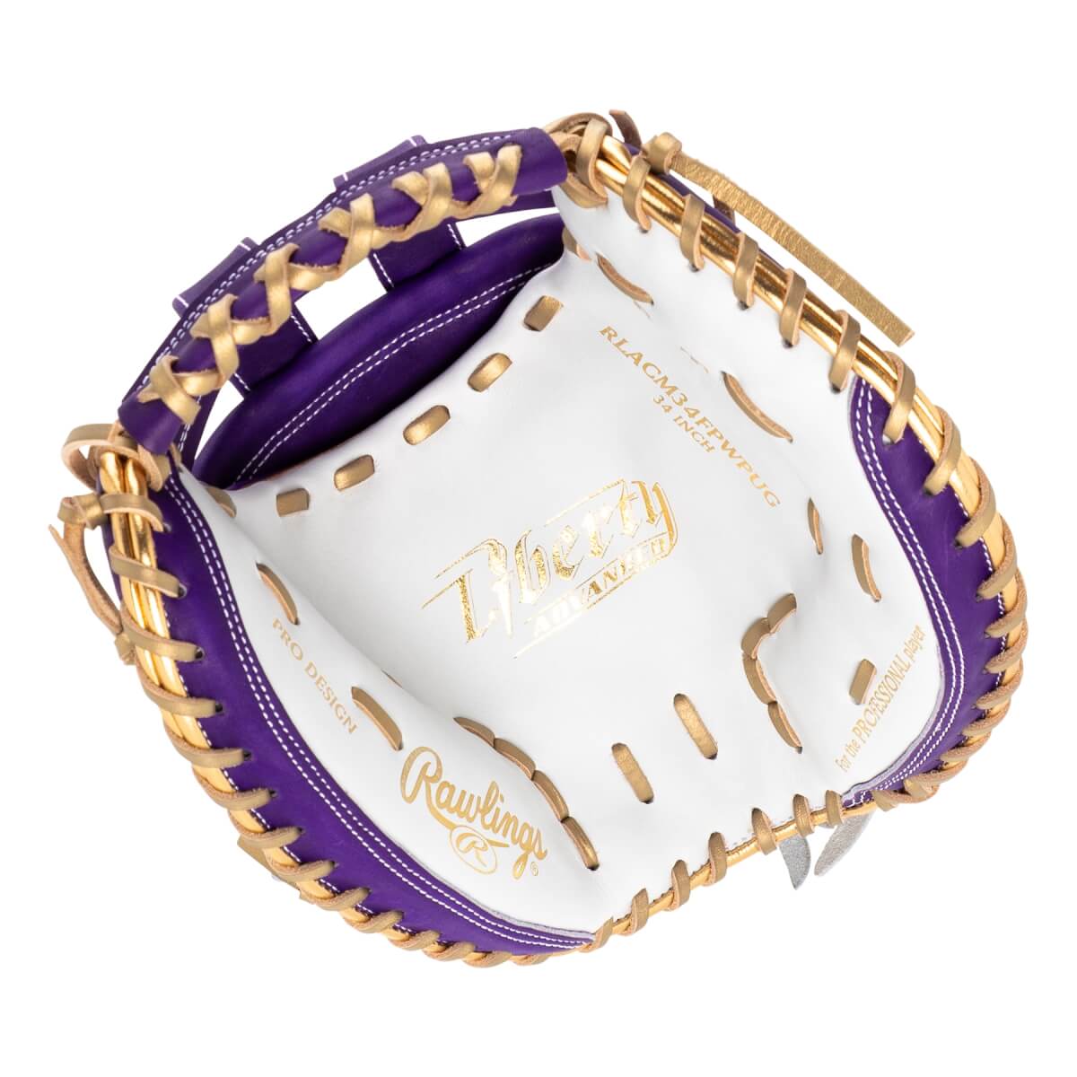 Rawlings Liberty Advanced Color Series 4.0 34" Fastpitch Softball Catcher's Mitt: RLACM34FPWPUG: Image #464461