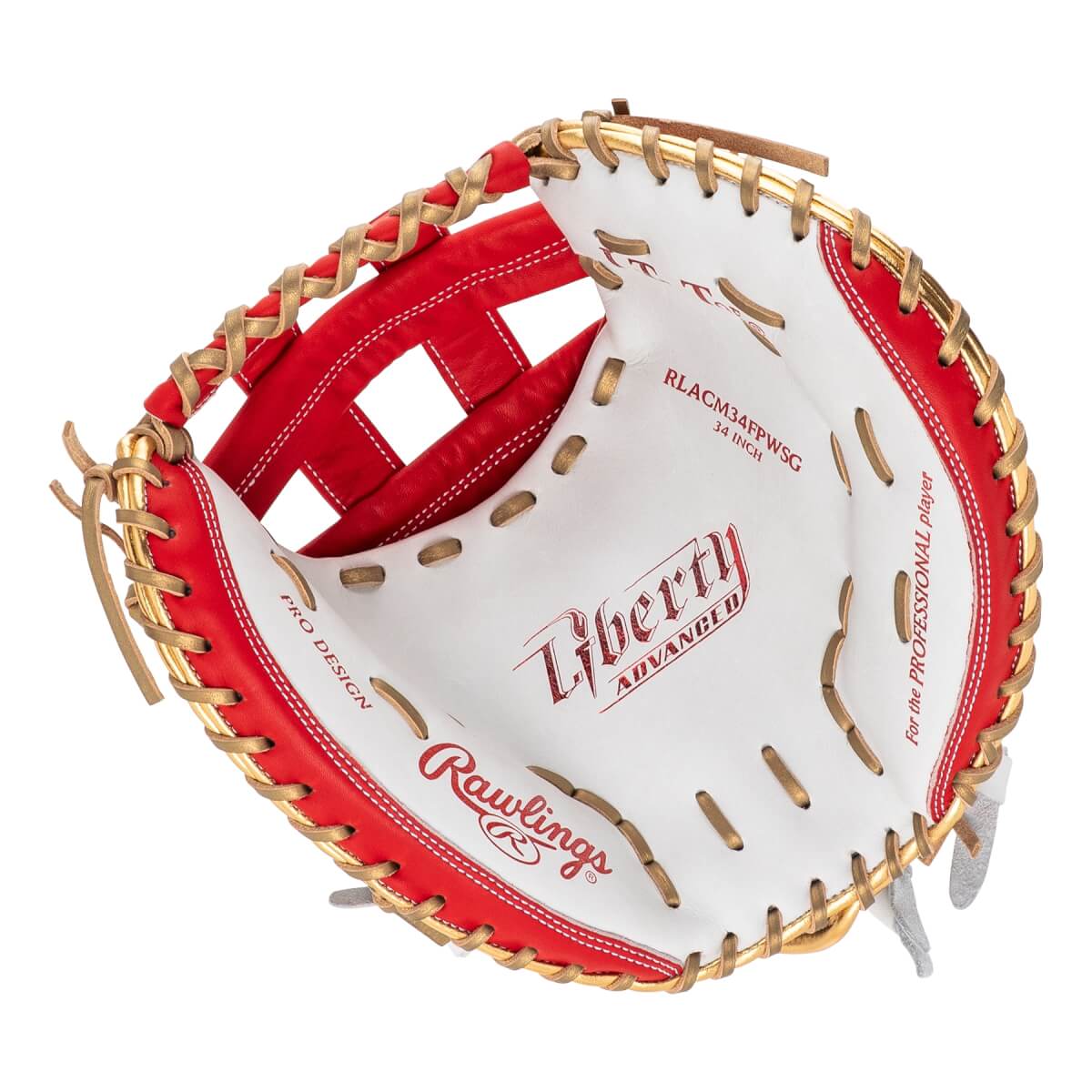 Rawlings Liberty Advanced Color Series 4.0 34" Fastpitch Softball Catcher's Mitt: RLACM34FPWSG: Image #464465
