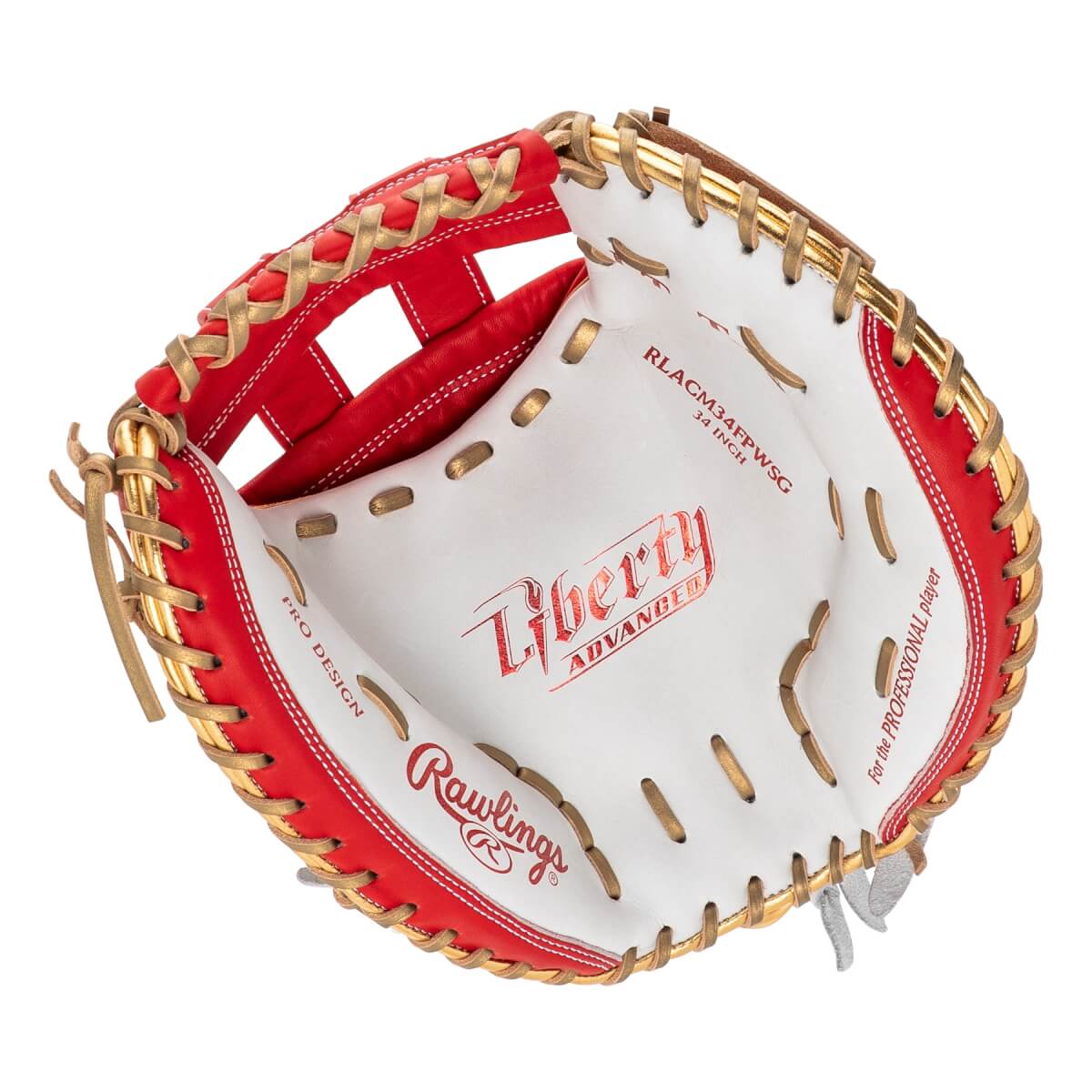 Rawlings Liberty Advanced Color Series 4.0 34" Fastpitch Softball Catcher's Mitt: RLACM34FPWSG: Image #464469