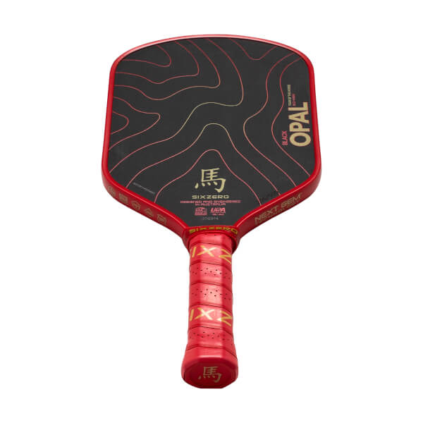 Six Zero Black Opal 14mm Carbon Fiber Pickleball Paddle