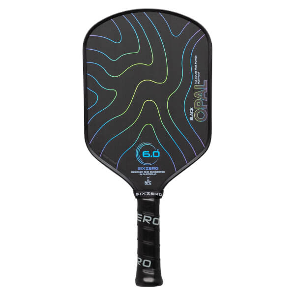 Six Zero Black Opal 14mm Carbon Fiber Pickleball Paddle: Image #464369