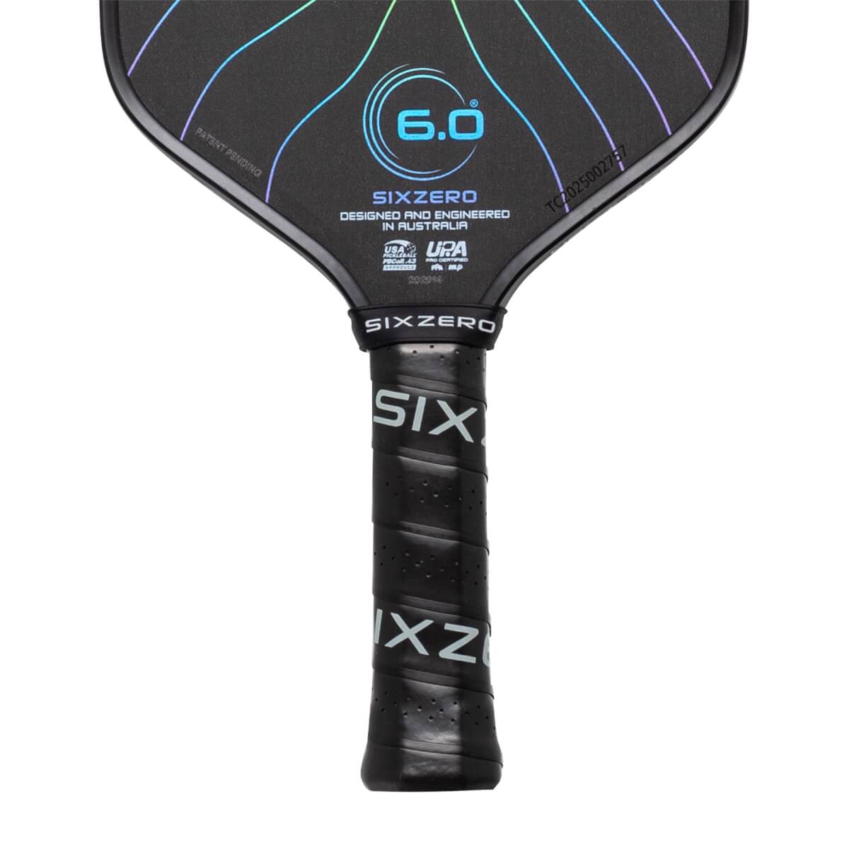 Six Zero Black Opal 14mm Carbon Fiber Pickleball Paddle: Image #464370