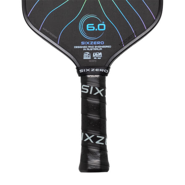 Six Zero Black Opal 14mm Carbon Fiber Pickleball Paddle: Image #464370