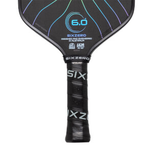 Six Zero Black Opal 14mm Carbon Fiber Pickleball Paddle: Image #464370