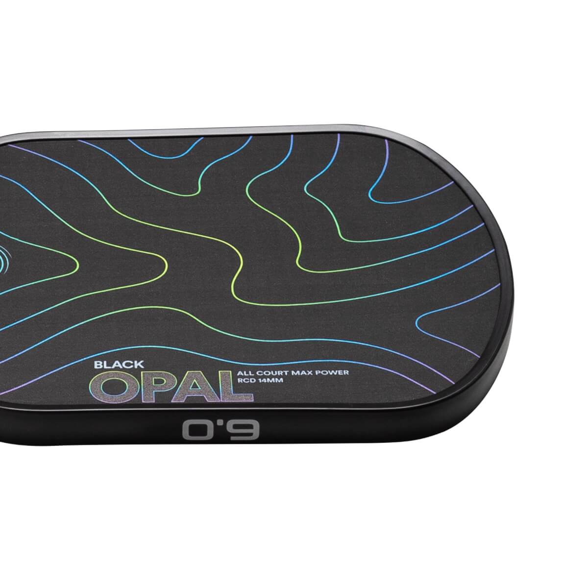 Six Zero Black Opal 14mm Carbon Fiber Pickleball Paddle: Image #464373