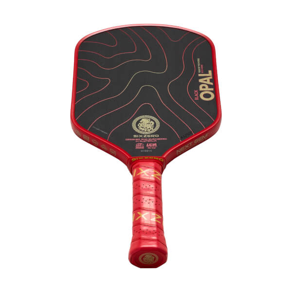 Six Zero Black Opal 14mm Carbon Fiber Pickleball Paddle