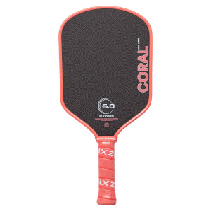Six Zero Coral Carbon Fiber Pickleball Paddle: Image #465797