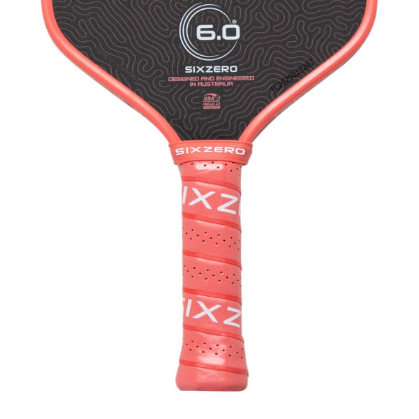 Six Zero Coral Carbon Fiber Pickleball Paddle: Image #465798