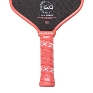 Six Zero Coral Carbon Fiber Pickleball Paddle: Image #465798