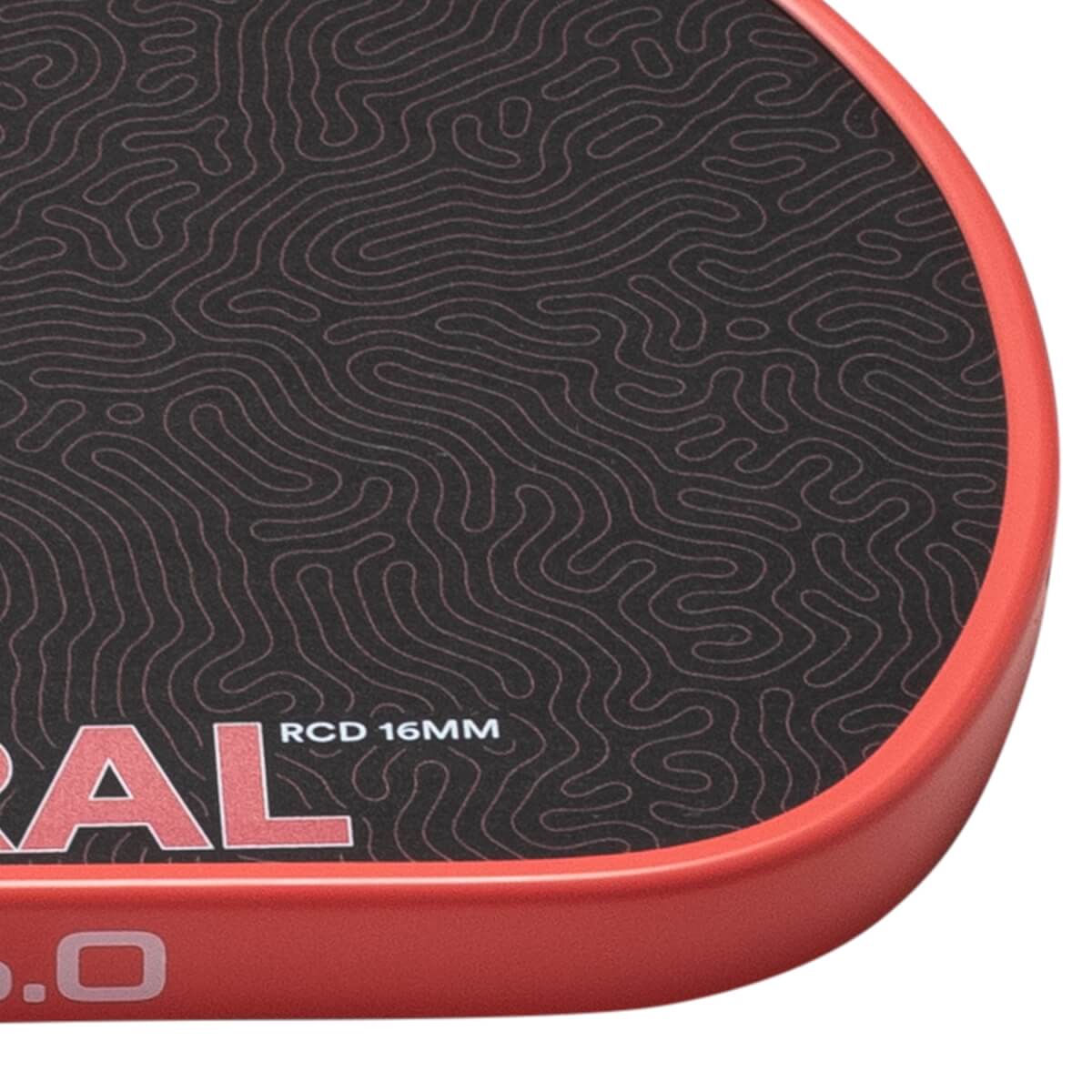 Six Zero Coral Carbon Fiber Pickleball Paddle: Image #465801