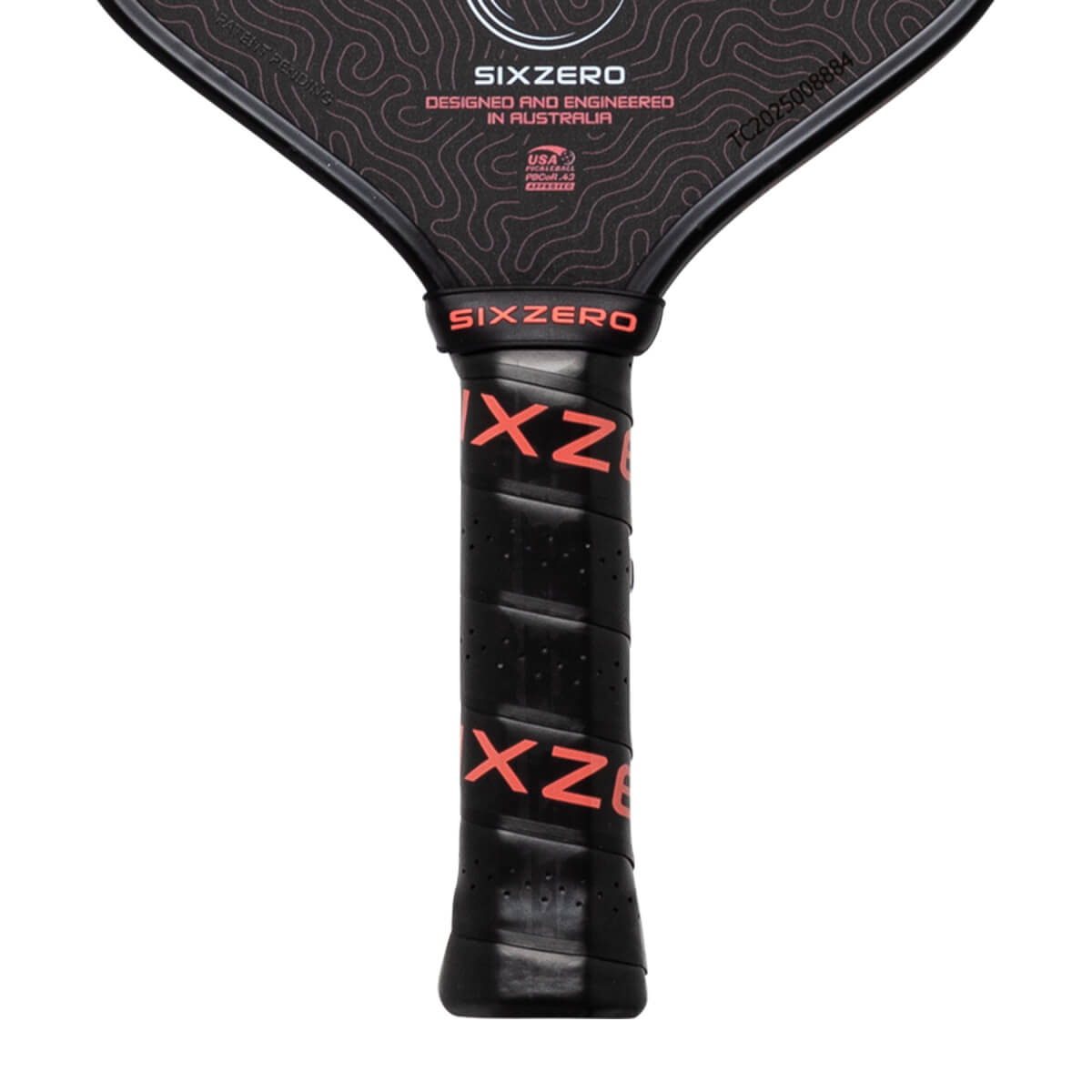 Six Zero Coral Carbon Fiber Pickleball Paddle: Image #465787