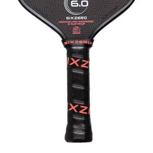 Six Zero Coral Elongated Carbon Fiber Pickleball Paddle: Image #466529