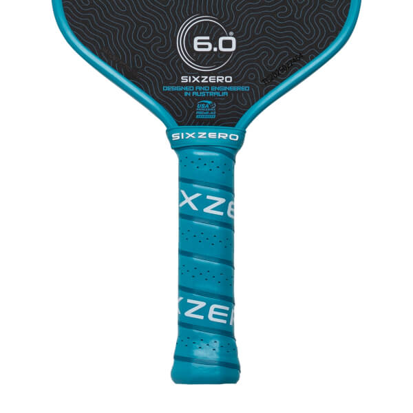 Six Zero Coral Elongated Carbon Fiber Pickleball Paddle: Image #466824