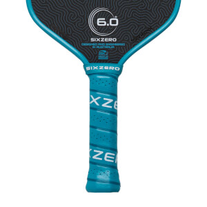 Six Zero Coral Elongated Carbon Fiber Pickleball Paddle: Image #466824