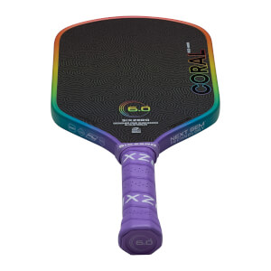 Six Zero Coral Hybrid Carbon Fiber Pickleball Paddle | JustPaddles.com