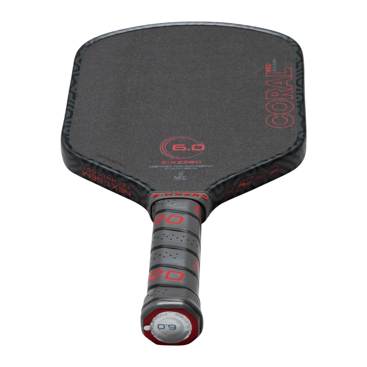 Six Zero Coral Pro Hybrid UPA-A Carbon Fiber Pickleball Paddle